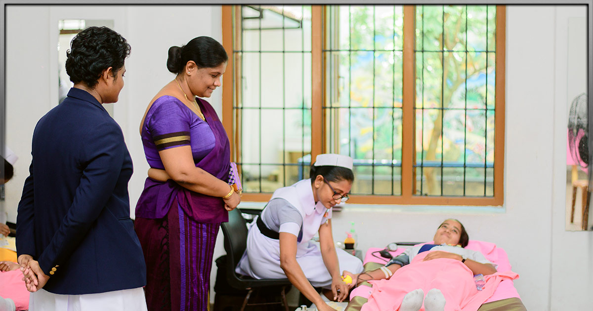 Blood Donation Camp by the Senior Prefects Guild of Visakha Vidyalaya